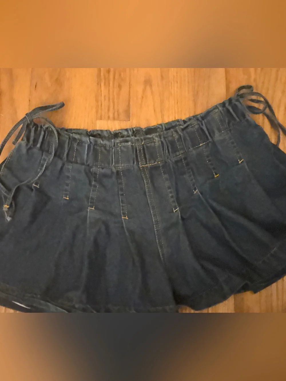 Denim skort
